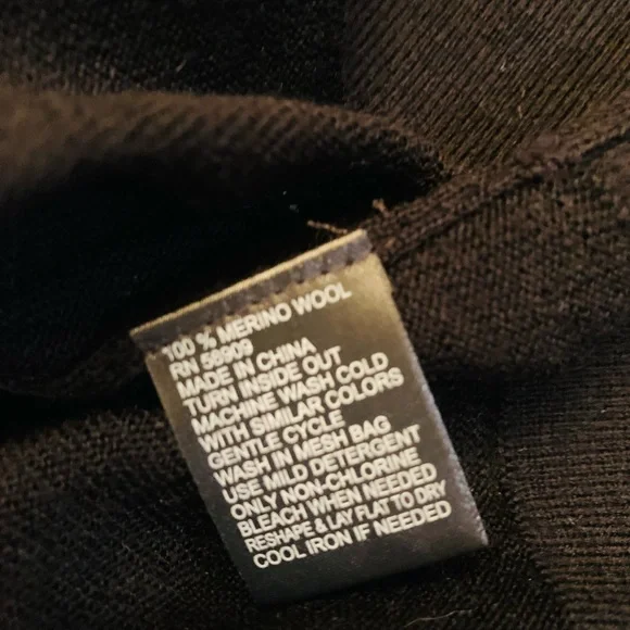 NWT Classic Merino Wool Turtleneck Sweater / 100% MERINO WOOL - Picture 4 of 16